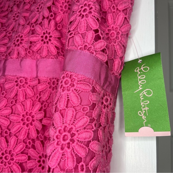 Lilly Pulitzer 100% Colton Pink Strapless Sheath Dress - Picture 8 of 9